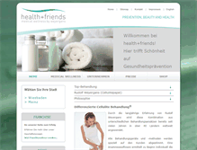 Tablet Screenshot of healthandfriends.de